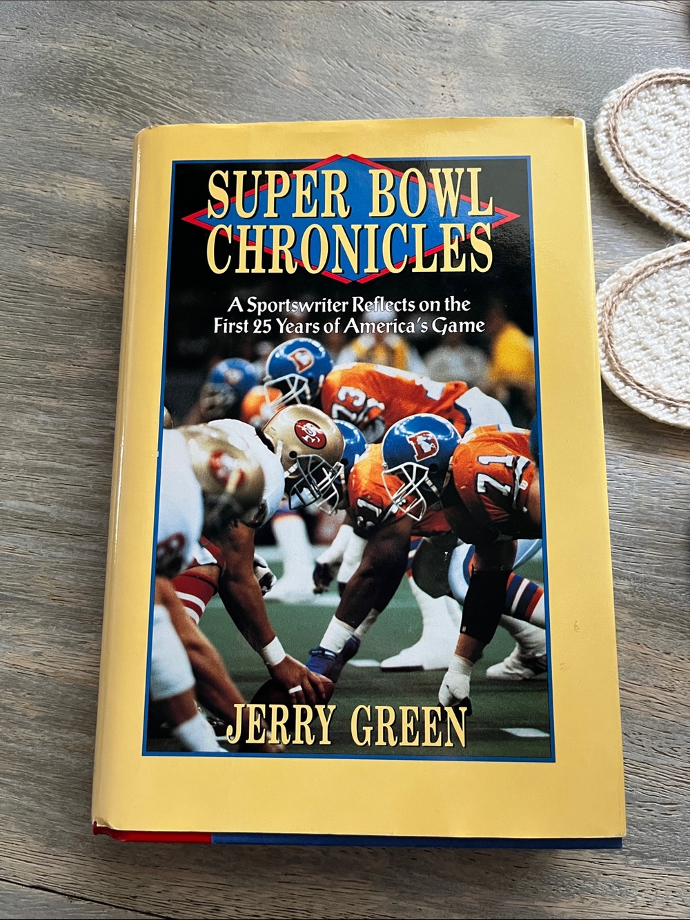 Super Bowl Chronicles - Yellow Hardcover Book